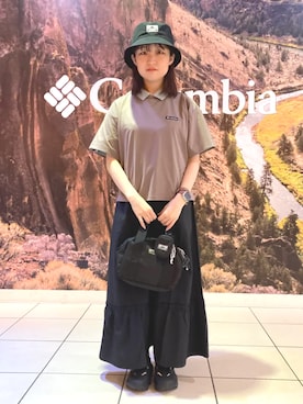 コロンビア公式さん(レディース・158cm)の夏コーディネート
