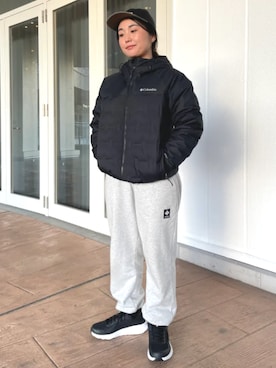 コロンビア公式さん(レディース・155cm)の冬コーディネート