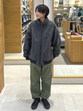 「防寒」｜「アイテム（ブルゾン）」を使った、コロンビア公式さん（レディース・162cm）の秋コーディネート