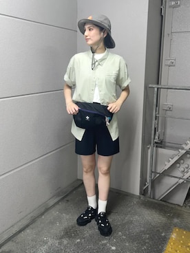 「Columbia（コロンビア）のアイテム」を使った、コロンビア公式さん（レディース・172cm）の夏コーディネート