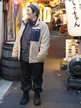 コロンビア公式さんの「Columbia/ クロスベイアベニューパンツ /コロンビア /撥水 /UVカット /カーゴパンツ」を使ったコーディネート