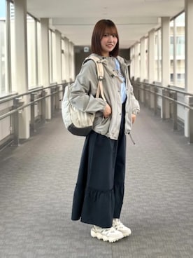 「Columbia（コロンビア）のアイテム」を使った、コロンビア公式さん（レディース・157cm）の春コーディネート