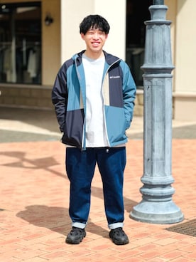 「アイテム（ナイロンジャケット）」を使った、コロンビア公式さん（メンズ・160cm）の秋コーディネート