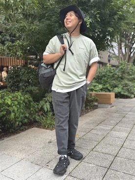「Columbia（コロンビア）のアイテム」を使った、コロンビア公式さん（メンズ・168cm）の夏コーディネート