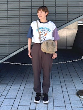 「Columbia（コロンビア）のアイテム」を使った、コロンビア公式さん（レディース・168cm）の夏コーディネート
