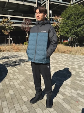 「オムニヒートインフィニティ」｜コロンビア公式さん（メンズ・173cm）の秋コーディネート