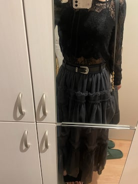 「ESPERANZA（エスペランサ）のアイテム（サンダル）」を使った、かなさん（レディース・162cm）の秋コーディネート