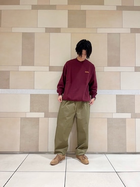 「アイテム（スウェット）」を使った、佐藤　壮留さん（メンズ・175cm・10代）の夏コーディネート