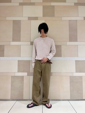 「アイテム（サンダル）」を使った、佐藤　壮留さん（メンズ・175cm・10代）の夏コーディネート