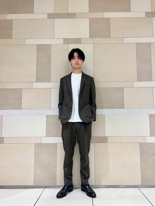 LIFE STYLE TAILOR リネンライクコンフォータブルパンツ（スーツパンツ