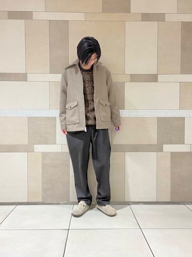 「アーバンリサーチドアーズ」｜「アイテム（その他アウター）」を使った、佐藤　壮留さん（メンズ・175cm）の冬コーディネート