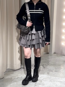 「冬を彩る色いろコーデ」｜Moeさん（レディース・156cm）の冬コーディネート