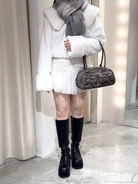 「秋」｜「アイテム（ブルゾン）」を使った、Moeさん（レディース・156cm）の秋コーディネート