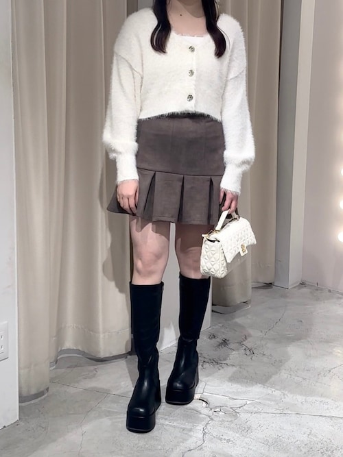 セール】【Holiday collection】ボックスプリーツミニスカート
