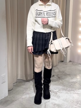 「冬を彩る色いろコーデ」｜Moeさん（レディース・156cm）の冬コーディネート