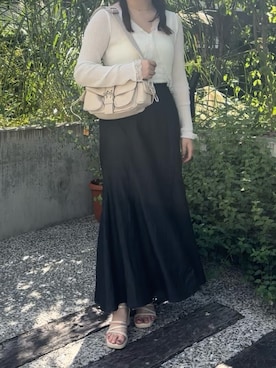 「155㎝コーデ」｜「アイテム（バッグ）」を使った、Moeさん（レディース・156cm）の夏コーディネート