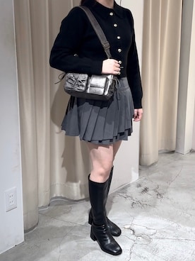 「冬を彩る色いろコーデ」｜Moeさん（レディース・156cm）の冬コーディネート