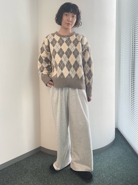 「アイテム（スリッポン）」を使った、濵中　心さん（レディース・162cm）の夏コーディネート