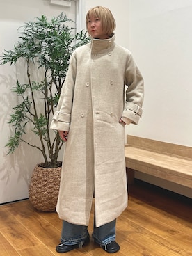 「Ungrid（アングリッド）のアイテム（その他アウター）」を使った、濵中　心さん（レディース・162cm）の秋コーディネート