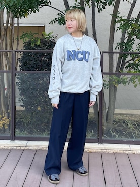 「ハイトーンカラー」｜濵中　心さん（レディース・162cm）の冬コーディネート