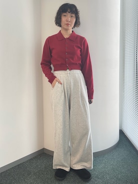 「アイテム（スリッポン）」を使った、濵中　心さん（レディース・162cm）の夏コーディネート