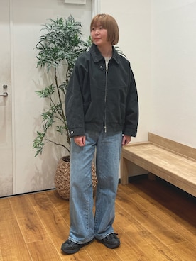 「Ungrid（アングリッド）のアイテム（その他アウター）」を使った、濵中　心さん（レディース・162cm）の冬コーディネート
