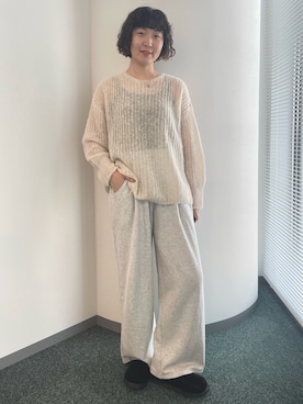 「アイテム（スリッポン）」を使った、濵中　心さん（レディース・162cm）の夏コーディネート