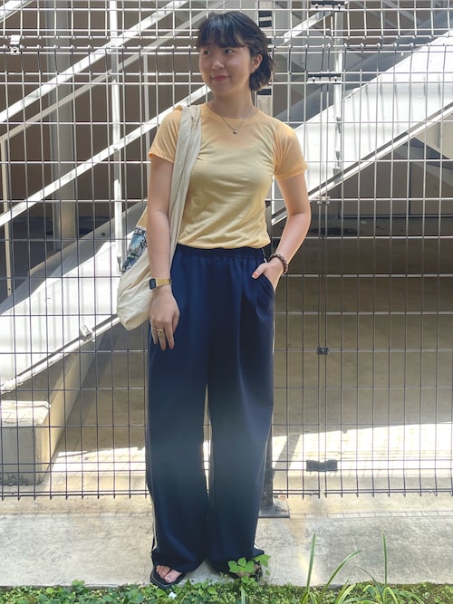 ラインデザインラフタックパンツ