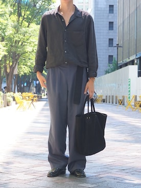 「アイテム（トートバッグ）」を使った、F.I.L.O__さん（メンズ・174cm）の夏コーディネート