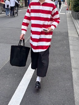 「アイテム（トートバッグ）」を使った、F.I.L.O__さん（メンズ・174cm）の夏コーディネート
