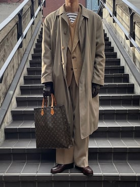 「SAINT JAMES（セントジェームス）のアイテム」を使った、F.I.L.O__さん（メンズ・174cm）の冬コーディネート