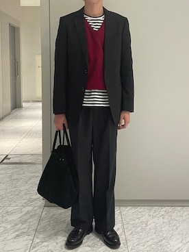 「outfit」｜「アイテム（スラックス）」を使った、F.I.L.O__さん（メンズ・174cm）の冬コーディネート