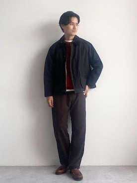 「ベーシック/トラッド」｜「アイテム（ブルゾン）」を使った、waduさん（メンズ・178cm）の夏コーディネート