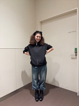 「tk.TAKEO KIKUCHI（ティーケータケオキクチ）のアイテム（パンツ）」を使った、有里さん（レディース・156cm）の夏コーディネート