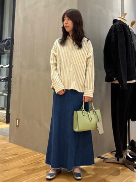 「FORK&SPOON」｜「アイテム（バレエシューズ）」を使った、riko810さん（レディース・162cm）の冬コーディネート