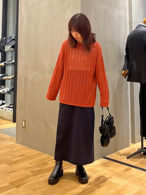 極美品 アーバンリサーチドアーズ スーツ 夏 薄手GUABELLO モヘア 3B セール】ウォッシャブル透かし編みニット（ニット/セーター