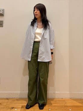 「URBAN RESEARCH DOORS（アーバンリサーチドアーズ）のアイテム（タンクトップ）」を使った、Rikoさん（レディース・162cm）の秋コーディネート
