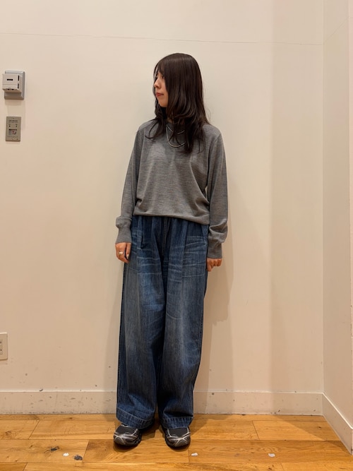 ウォッシャブルウールクルーネックプルオーバー