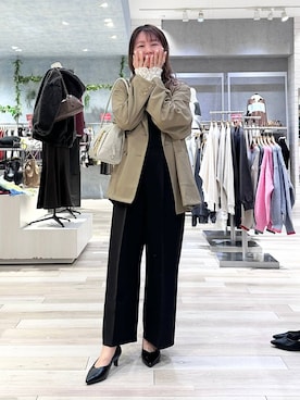 「アイテム（オールインワン・サロペット）」を使った、sankichi1346さん（レディース・159cm・40代）の冬コーディネート