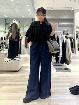 「LEPSIM（レプシィム）のマルチWAYポーチ付きトート　1049447（トートバッグ、その他）」を使った、sankichi1346さん（レディース・159cm）の秋コーディネート