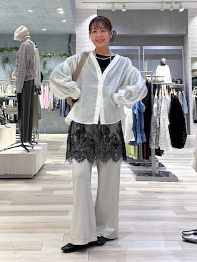 「アイテム（バレッタ/ヘアクリップ）」を使った、sankichi1346さん（レディース・159cm・40代）の春コーディネート