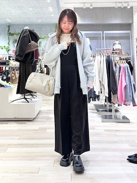 「アイテム（オールインワン・サロペット）」を使った、sankichi1346さん（レディース・159cm・40代）の冬コーディネート