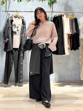 「LEPSIM（レプシィム）のアイテム（デニムパンツ）」を使った、sankichi1346さん（レディース・159cm）の秋コーディネート