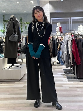 「アイテム（オールインワン・サロペット）」を使った、sankichi1346さん（レディース・159cm・30代）の秋コーディネート