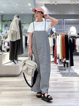 「アイテム（サロペット/オーバーオール）」を使った、sankichi1346さん（レディース・159cm・40代）の春コーディネート