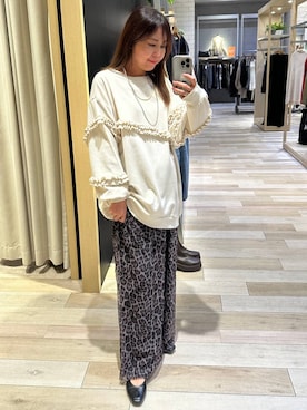 「LEPSIM（レプシィム）のアソートチュールパンツ　1066559（その他パンツ、その他）」を使った、sankichi1346さん（レディース・159cm）の秋コーディネート