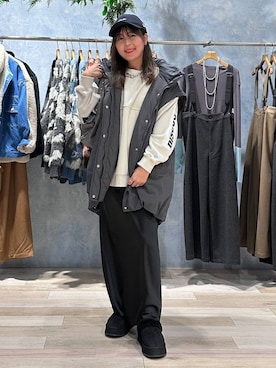 「アイテム（その他アウター）」を使った、sankichi1346さん（レディース・159cm・40代）の秋コーディネート