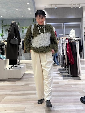 「アイテム（シュシュ）」を使った、sankichi1346さん（レディース・159cm）の秋コーディネート