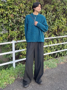 「SINSS（シンス）のアイテム（スラックス）」を使った、そらさん（メンズ・181cm）の春コーディネート