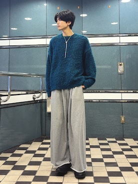 「アイテム（イヤーカフ）」を使った、そらさん（メンズ・181cm）の秋コーディネート